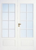 Дверь филенчатая SWEDOOR by Jeld-Wen Style 42, двустворчатая, M15x21, Правая, Белый NCS S 0502-Y