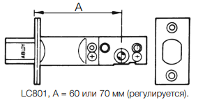 Врезной замок ABLOY®  LC801