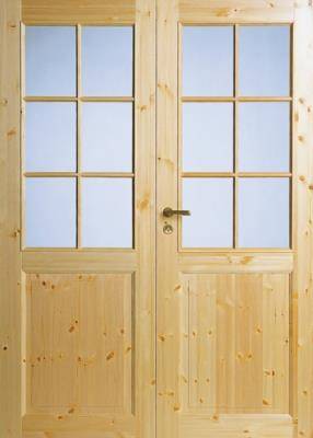 Дверь сосновая SWEDOOR by Jeld-Wen Tradition 52, двустворчатая