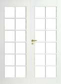 Дверь белая массивная SWEDOOR by Jeld-Wen Craft 105, двустворчатая