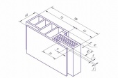 Телескопическая дверная коробка 100 мм, Моноколор 9001