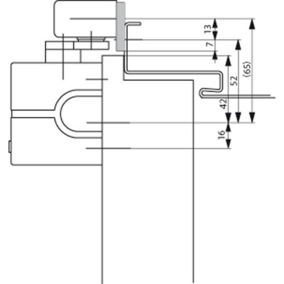 Монтажная пластина ASSA-Abloy (Асса-Аблой) DCA130 (A130)
