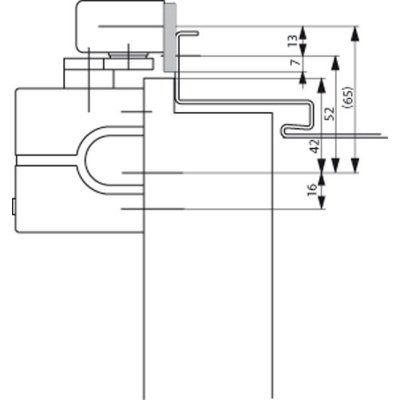 Монтажная пластина ASSA-Abloy (Асса-Аблой) DCA130 (A130)