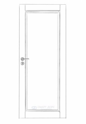 Дверь Nord Fin Doors модель 127, Белый NCS S 0502-Y, M10x21