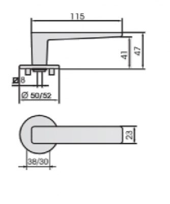 Ручка нажимная Abloy (Аблой) Forum 4/007
