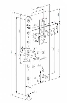 Замок электромеханический Abloy (Аблой) EL502