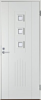 Теплая входная дверь SWEDOOR by Jeld-Wen Basic B0060, белая