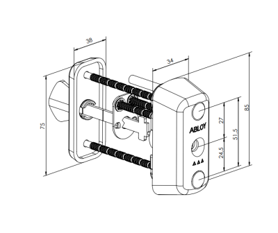 Цилиндр Abloy (Аблой) CY043