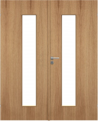 Дверь массивная шпонированная SWEDOOR by Jeld-Wen Stable 420, двустворчатая