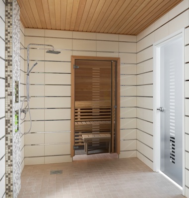Дверь для сауны SWEDOOR by Jeld-Wen Vertico фотография