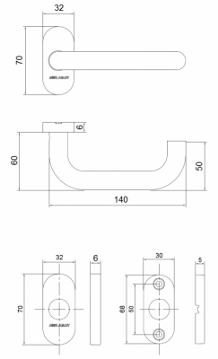 Ручка ASSA ABLOY AHW600UU00N