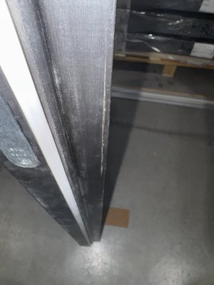 УЦЕНКА (№6С) UO1 (O1T10KL) Thermo KASKI глухая, Чёрная RAL9005, 10*21, ЛЕВАЯ, замок ASSA 8765