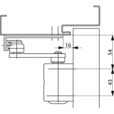 Монтажная пластина ASSA-Abloy (Асса-Аблой) A154