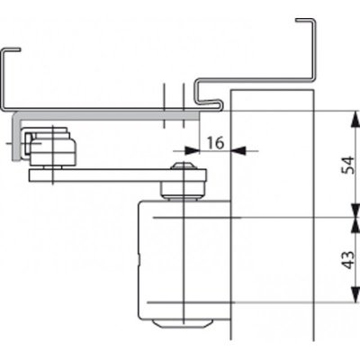 Монтажная пластина ASSA-Abloy (Асса-Аблой) A154