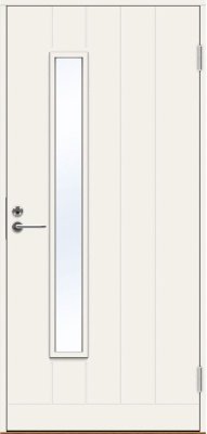 Теплая финская входная дверь SWEDOOR by Jeld-Wen Basic B0034, белая