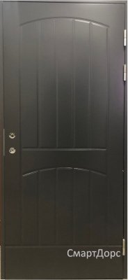 Теплая финская входная дверь SWEDOOR by Jeld-Wen Function F2000, темно-серая (цвет RR23)