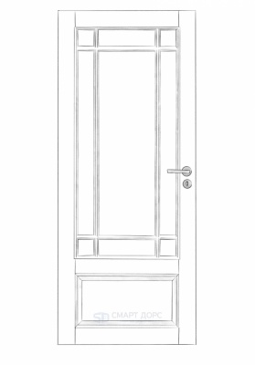 Дверь Nord Fin Doors модель 130, Белый NCS S 0502-Y, M10x21, Левая