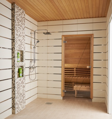 Дверь для сауны SWEDOOR by Jeld-Wen LINJA фотография