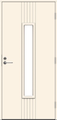 Теплая входная дверь SWEDOOR by Jeld-Wen Function Azov Eco с замком ASSA 565, высотой M23, белая
