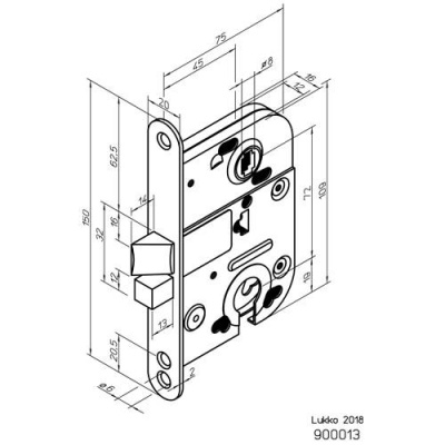 Корпус замка Abloy (Аблой) 2018