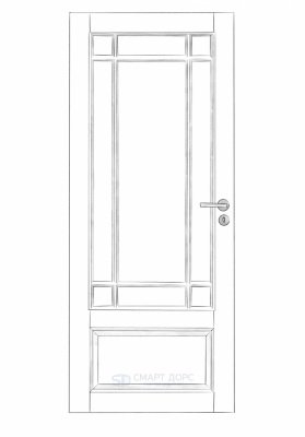 Дверь Nord Fin Doors модель 130, Белый NCS S 0502-Y, M10x21, Левая