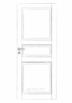 Дверь Nord Fin Doors модель 101, Белый NCS S 0502-Y, M9x21