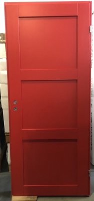Дверь (дверное полотно + коробка) SWEDOOR by Jeld-Wen UNIQUE 505, цвет красный NCS S 2570-Y90R, М9*21, №30