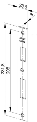 Запорная (ответная планка) планка Abloy EA330