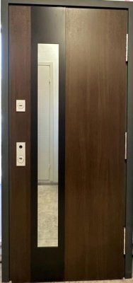 Тёплая входная дверь с терморазрывом Норд 85 НС-44 Каштан (Lаmpre)