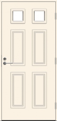 Теплая входная дверь SWEDOOR by Jeld-Wen Classic Scarlatti Eco, M10x21, Правая