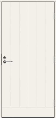 Теплая входная дверь SWEDOOR by Jeld-Wen Function Barents Eco с замком ASSA 565, белая