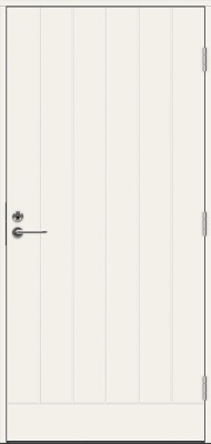 Теплая входная дверь SWEDOOR by Jeld-Wen Function Barents Eco с замком ASSA 565, высотой M23, белая