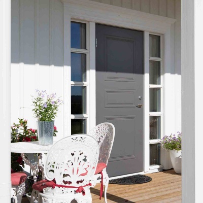 Теплая входная дверь SWEDOOR by Jeld-Wen Classic Puccini ECO, lc200, М9*21, левая