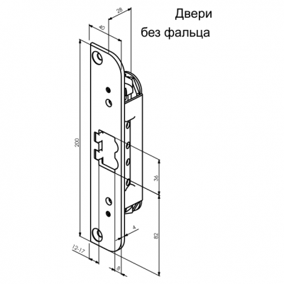 Запорная планка (ответная планка) Abloy LP711
