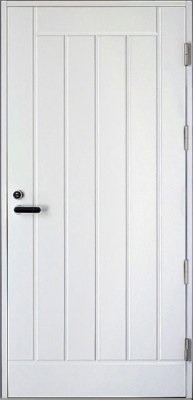 Дверь входная Kaski UO1 Thermo, белая, М23, с замком ABLOY LC200