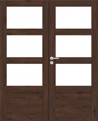 Дверь SWEDOOR by Jeld-Wen Unique rustic 343, двустворчатая