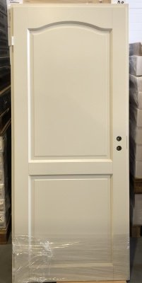 Дверь белая филенчатая (дверное полотно + коробка) SWEDOOR by Jeld-Wen Craft 110, цвет устрично-бежевый, М9*21, левая, №28