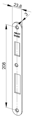 Запорная (ответная планка) планка Abloy EA325