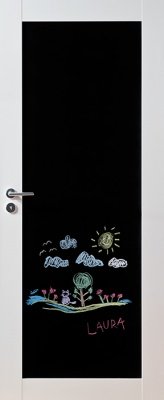 Дверь SWEDOOR by Jeld-Wen Unique 501B, с доской для рисования, М9x21, Белый NCS S 0502-Y