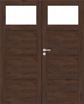 Дверь SWEDOOR by Jeld-Wen Unique rustic 341, двустворчатая
