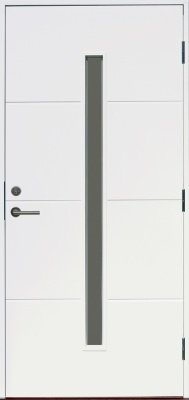 Are KASKI со стеклом, Белая, 9*21, ПРАВАЯ, 8765 